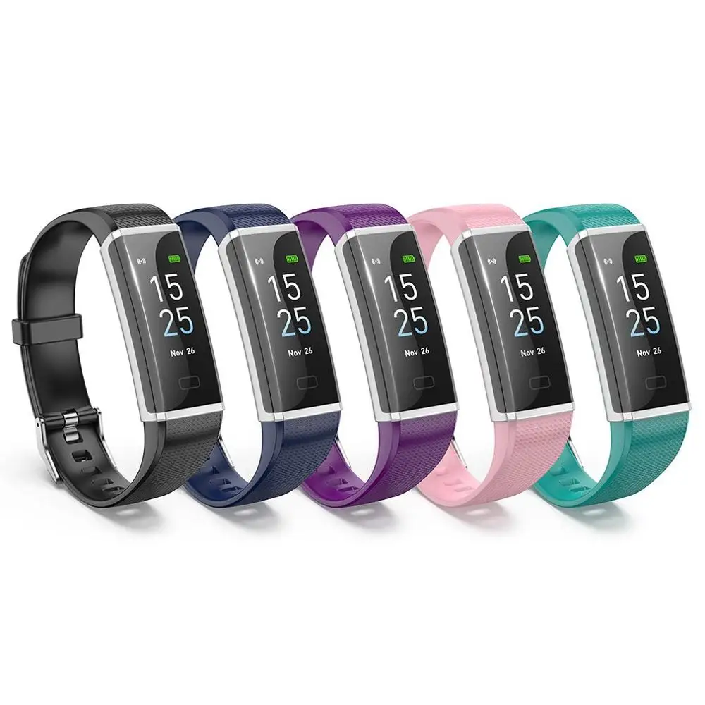 

Y3 Color Smart Band Bracelet Heart Rate Monitor Sports Smart Watch Waterproof black blue