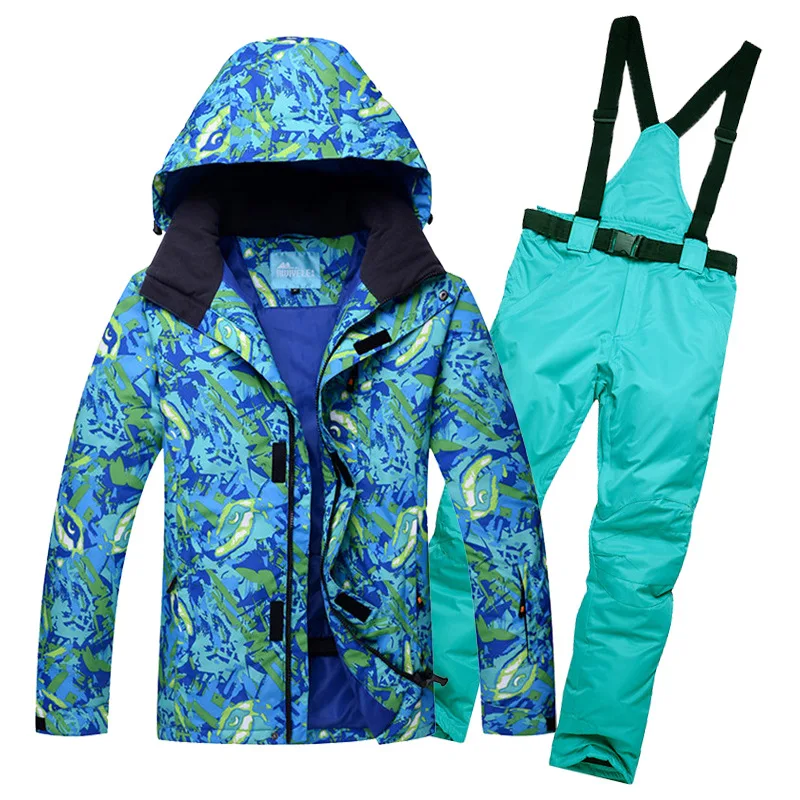 Комплекты для сноубординга, водонепроницаемая Спортивная одежда для улицы, лыжная куртка и ремень, зимние штаны, Детский костюм, костюм для сноуборда, сноубордджек
