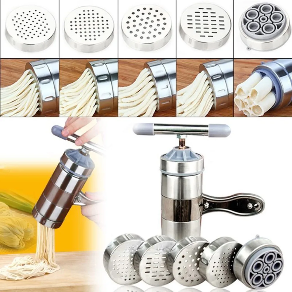 

Stainless Steel Pasta Noodle Maker Fruit Juicer Press Spaghetti Kitchen Machine