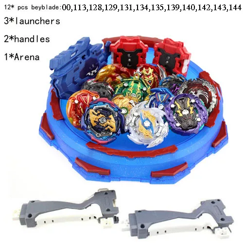 Hot Set Arena Launchers Beyblade starter Bey Blade blades metal burst bayblade stater set high performance battling top - Color: 12 Pcs - A