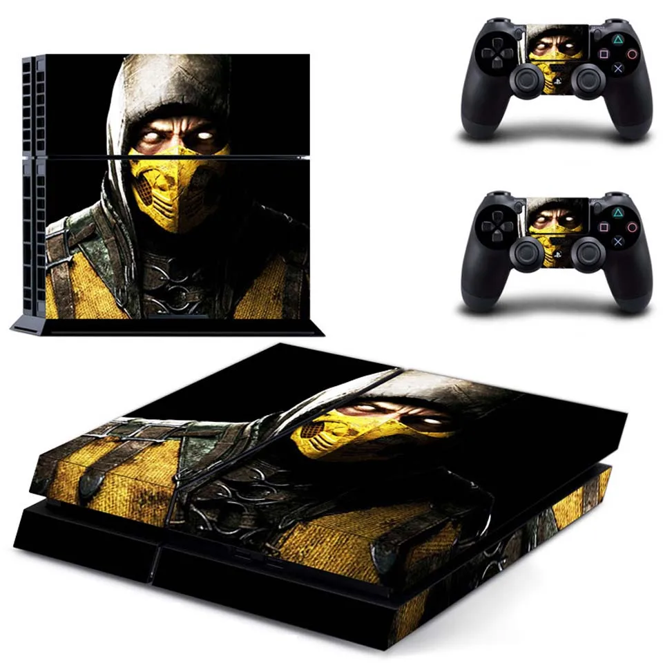 Full Body Vinyl Skin Sticker Decal Cover for PS4 Console and 2PCS Controllers Skins Mortal Kombat - Цвет: DPTM0404