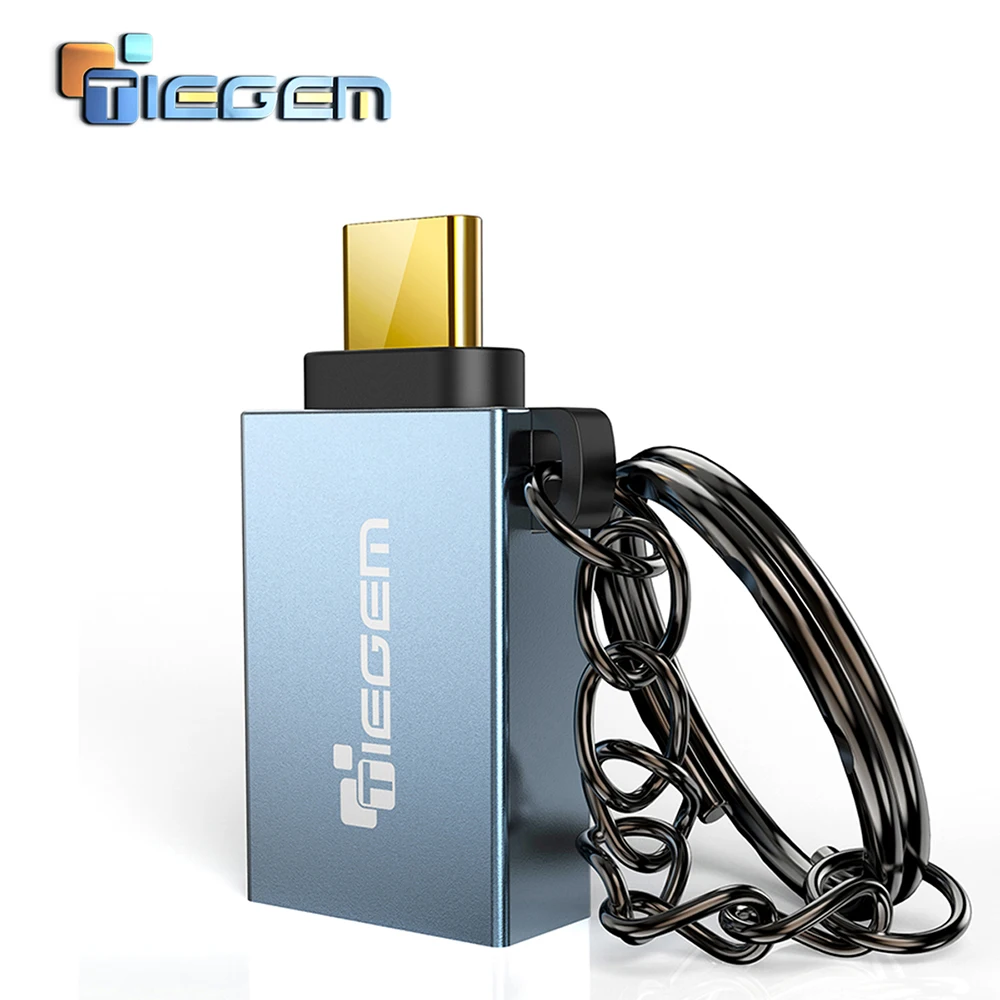 TIEGEM type C адаптер type-C к USB 3,0 OTG usb-адаптер, кабель C конвертер для One plus 6 5 Xiaomi Mi 8 huawei USB C OTG адаптер