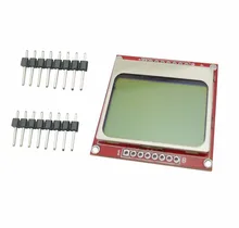 5110 Red LCD Module With White Backlight RED PCB For Arduino