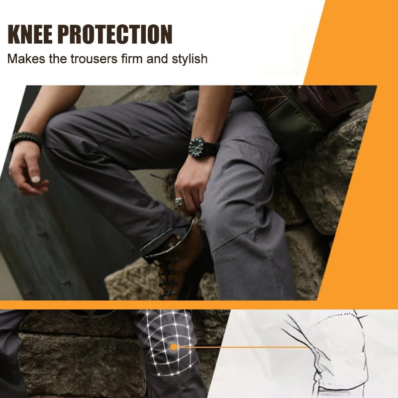 Pantalones deportivos tácticos para acampar al aire libre CQB multibolsillos para montar senderismo pantalones de algodón transpirable Pantalones deportivos tácticos para acampar al aire libre CQB multibolsillos para montar senderismo pantalones de algodón transpirable