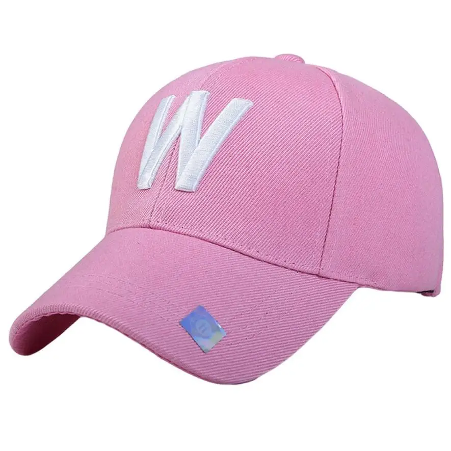 Теннисная Кепка s,,, для улицы, для женщин и мужчин, регулируемая, простая, однотонная, с вышитыми буквами, бейсбольная кепка для тенниса, 0816 - Цвет: Pink