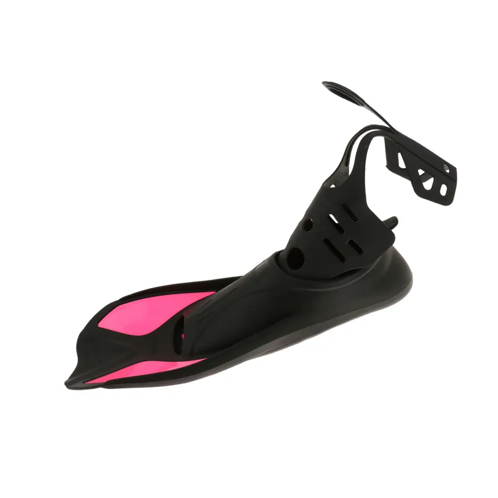 Perfeclan Kid Adult Full Foot Short Fins Scuba Diving Swim Training Flippers Rosy XS Snorkeling Fins 
