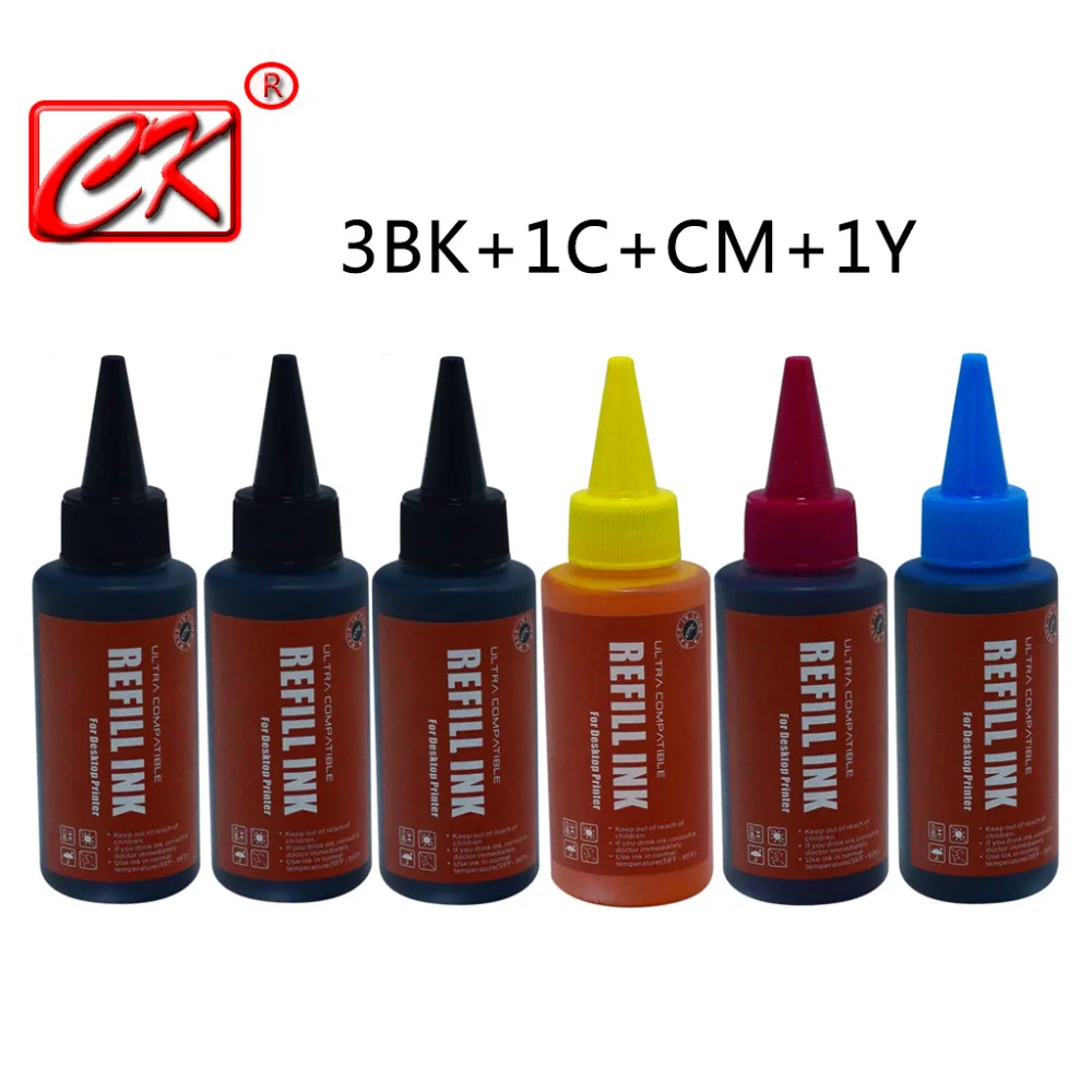 

CK 600ML Universal Refill Ink Kit for PG445 PG 445 PG445XL PG 445XL CL446 for Canon Pixma IP2840 MX494 MG2440 MG2540 MG2940
