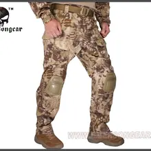 Emerson Kryptek Highlander камуфляжной расцветки, G3 штаны с наколенниками боевой тактический страйкбол брюки EM7047