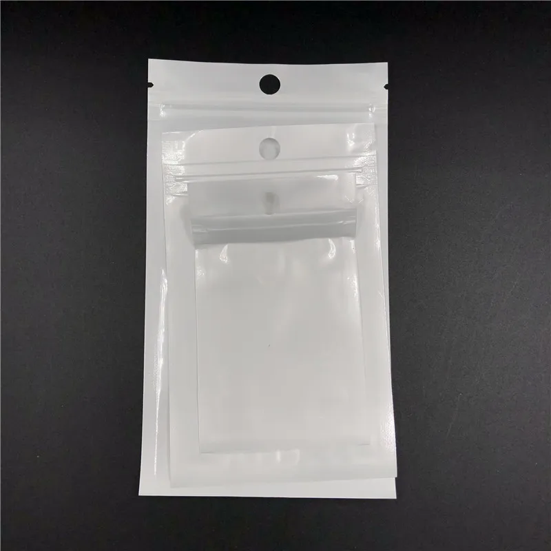 50pcs Transparent Plastic Ziplock Zip Zipped Lock Bags With Hole 6*10/8 ...