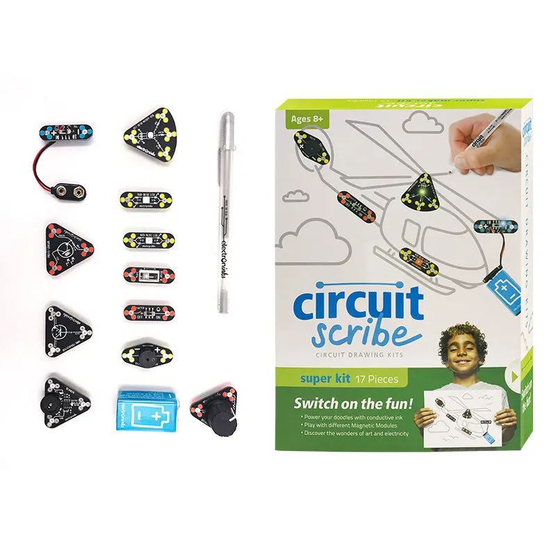 

Circuitscribe Conductive Ink Pen Diy Making for Children's Safety Physics Circuit Painting Pen