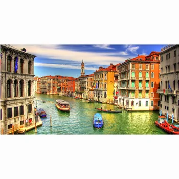 

Bamboo Fiber Bath Towels For Adults 140x70cm Drying Washcloth Venice Scenery Print Beach Towels Home Textile Bathroom Gift