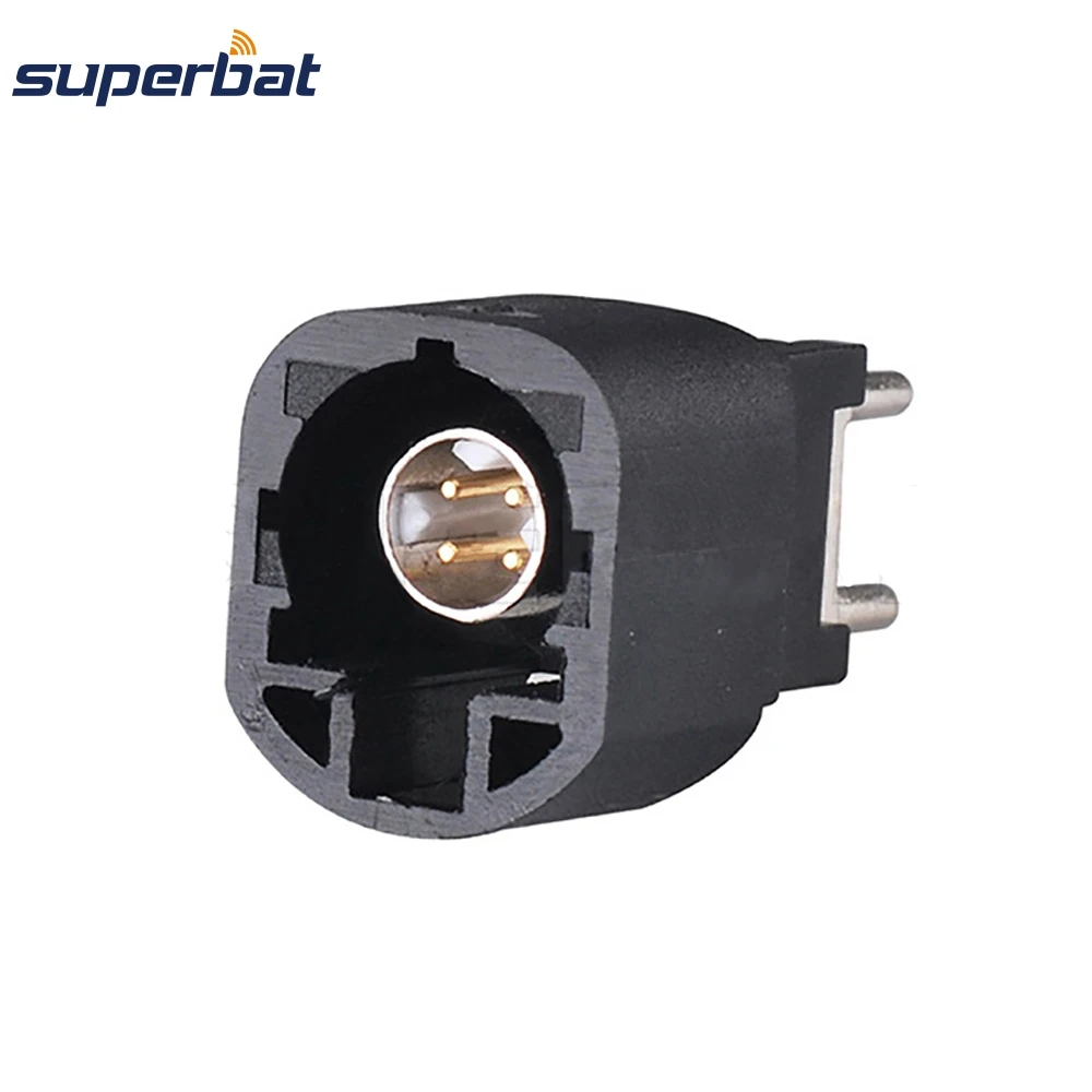 Superbat 100ohm FAKRA A HSD Female PCB RF Coaxial Connector High Speed Data for Automotive GPS & Infotainment