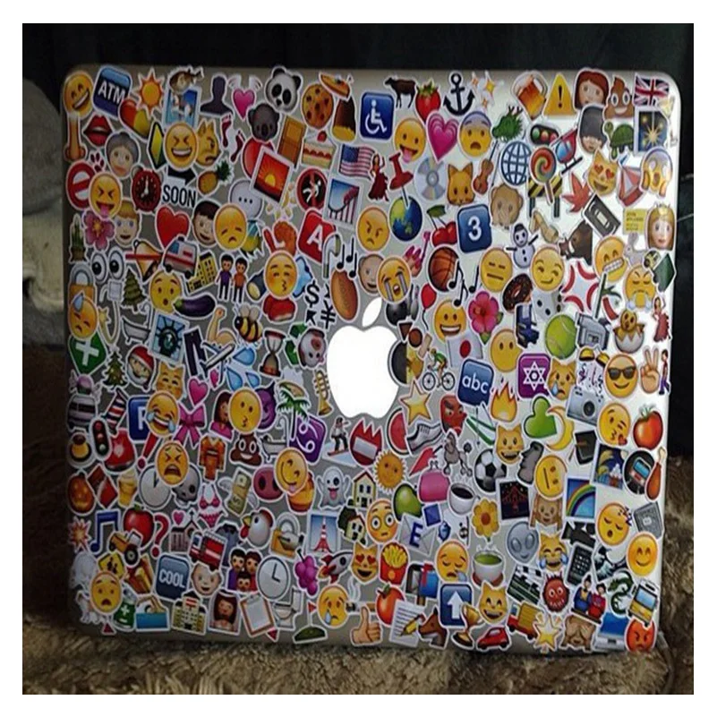 16pcs/lot Smile Emoji Stickers Notebook Sticker Emoji Funny Cartoon Smile Face Stickers Cartoon Emoticon Set Cute For Notebook