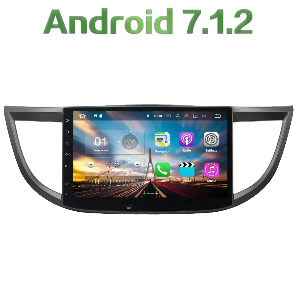 Android 7 1 2 Quad core 2GB RAM 1 din 10 1 Capacitive Touch Screen GPS