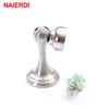 NAIERDI Magnetic Door Stops Stainless Steel Door Stopper Holder Catch Floor Fitting With Screws For Home Bedroom Toilet Hardware ► Photo 1/6