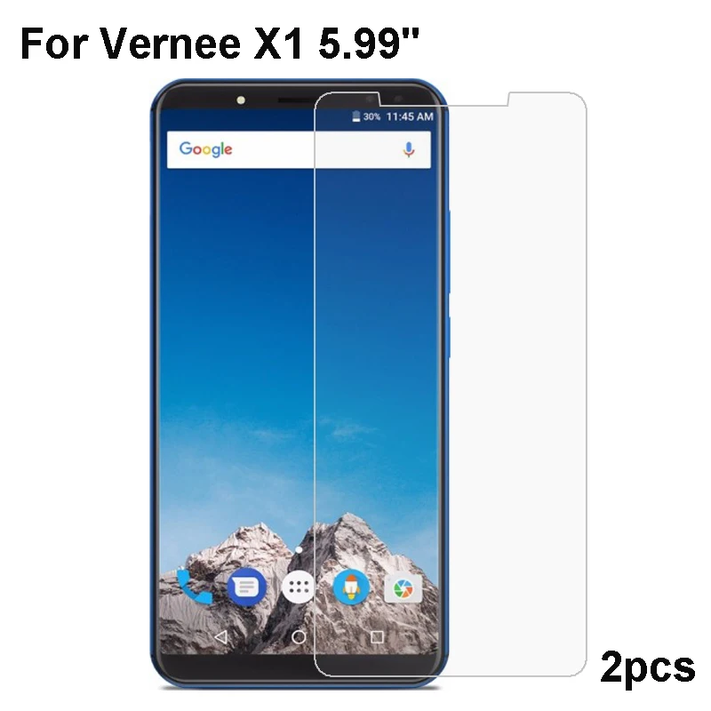 

Tempered Glass for Vernee X1 5.99" 9H Explosion-proof Protective Film Screen Protector cover phone For Vernee X1 2PCS