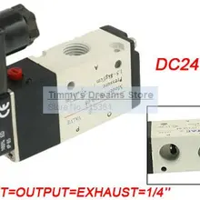 1/4 ''порты 3V210-08 DC 24 V 2 положения 3 способа Пневматический электромагнитный клапан