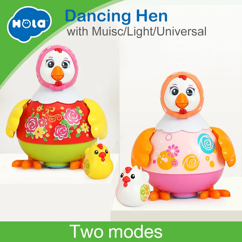 

HUILE TOYS 6102 Baby Toys Electric Chicken Talking Sing & Dancing with Whistle Chick Learning Developmental Toys for Children