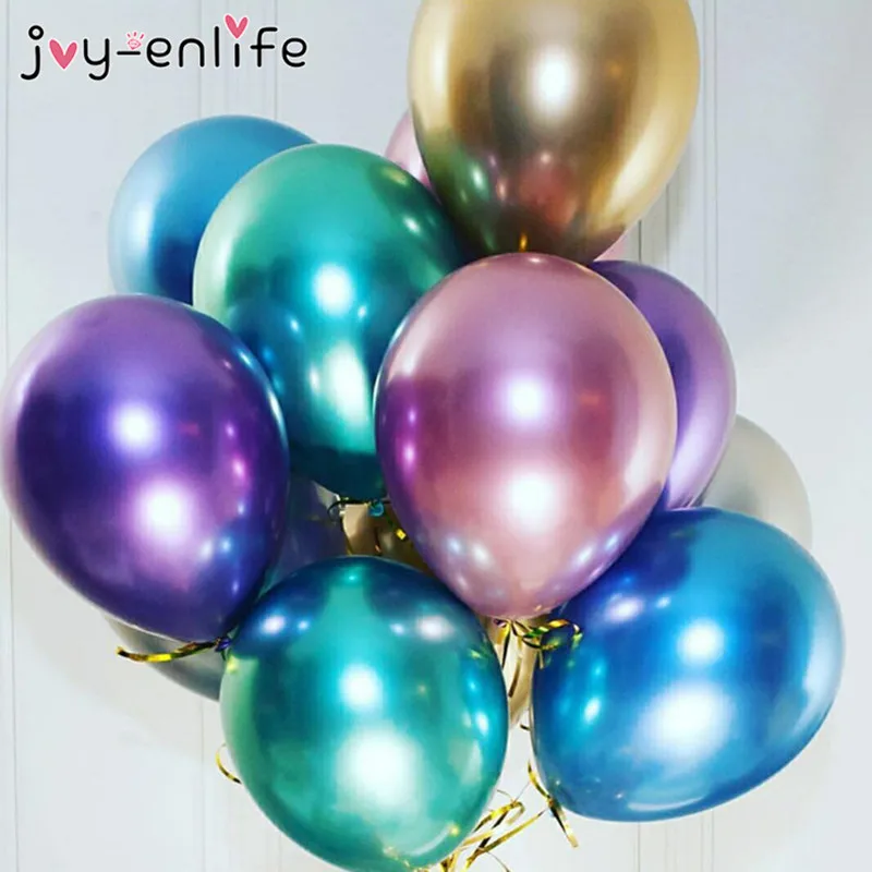 

5pcs Metallic Balloon Wedding Ballons Happy Birthday Balloon Birthday Party Kids Balloons Air Balon Helium Baloon