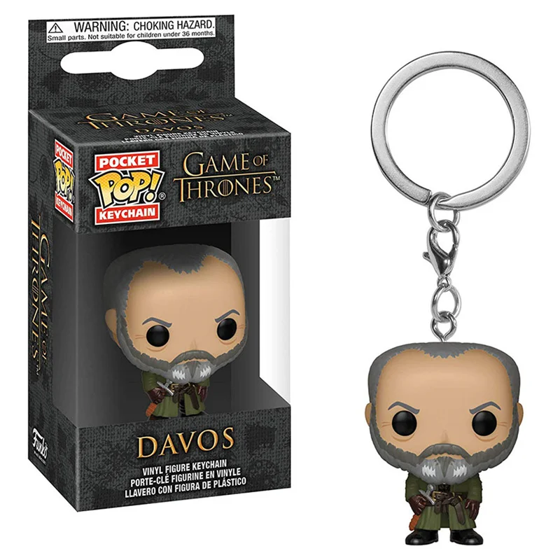 

FUNKO POP Pocket Pop Keychain Davos Game of Thrones Hot New Action Figures Collectible Model Toys For Children Boy Girl Gifts