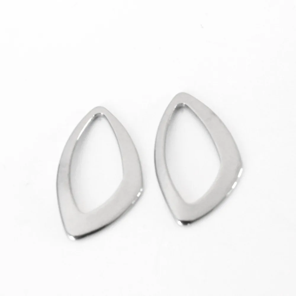 Серьги гвоздики из нержавеющей стали 316L 10 шт./лот 16x29 мм|stainless steel charm pendant|pendants for