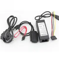 hdd כונן USB 2.0 ל IDE SATA 2.5 3.5 3 ב 1 כונן קשיח HD HDD ממיר מתאם כסף אביזרים כבלים (2)