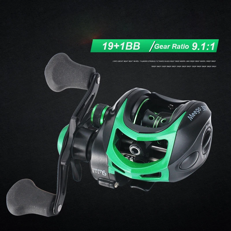 

Baitcasting Reels Ultra Lightweight Fishing Reels with 19+1 Corrosion Resistant Bearings 17.6 lb Drag Power 9.1:1 Gear Ratio