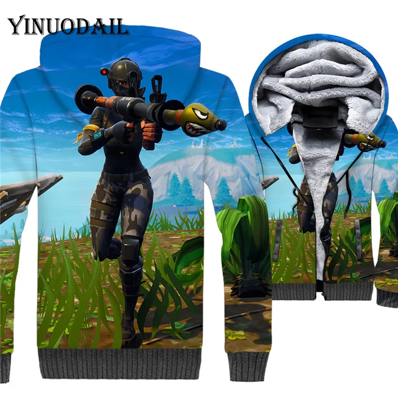 Battle Royal Hero Sweatshirt Zipper Hoodies Cosplay Costume Gaming Battle Night Unisex Winter Casual Hoodie  for Child