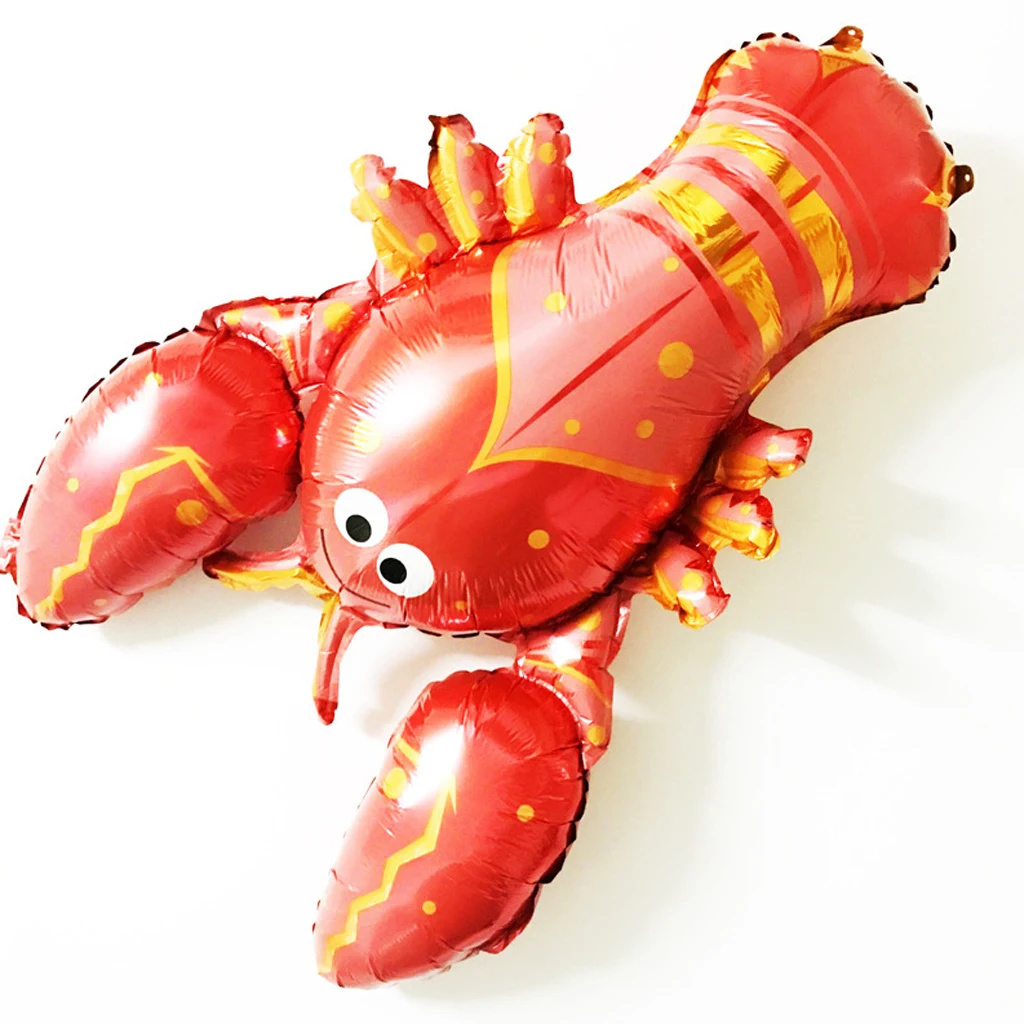 Large Red Lobster Foil Balloon Children Ocean Party Decoration Supplies