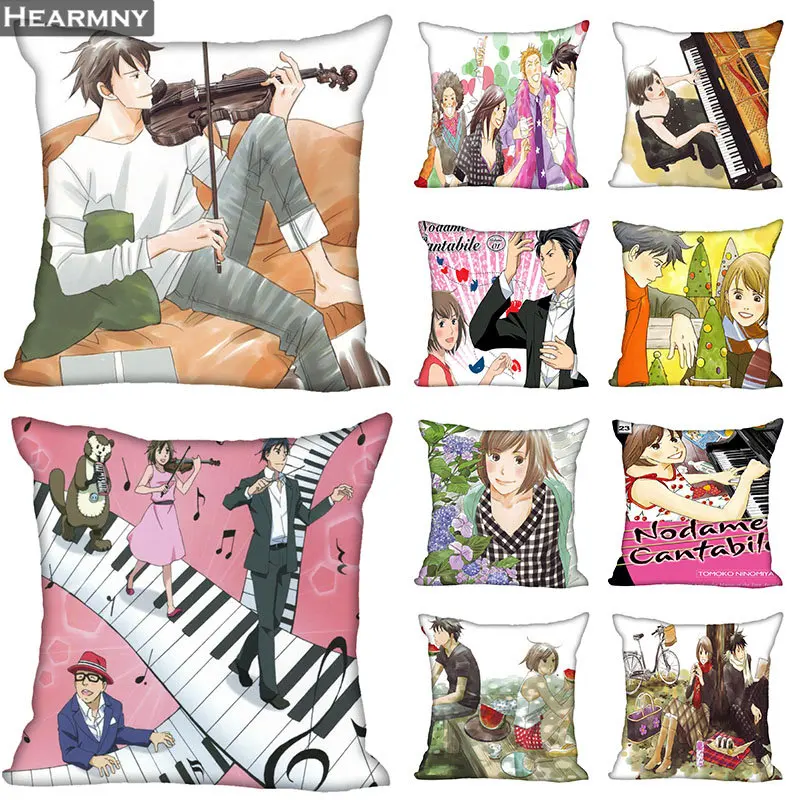 

New Nodame Cantabile Pillow Cover Bedroom Home Office Decorative Pillowcase Square Zipper Pillow cases Satin Soft No Fade