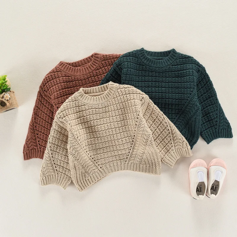font b Kids b font Sweaters 2018 Spring New Korean O neck Floral Outerwear Children