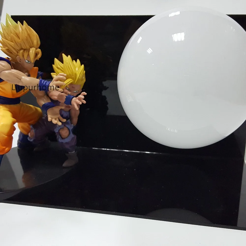 Dragon Ball Z Goku Гохан папы и сына светодио дный ночник настольная лампа Dragon Ball светодио дный освещение украшения на Рождество