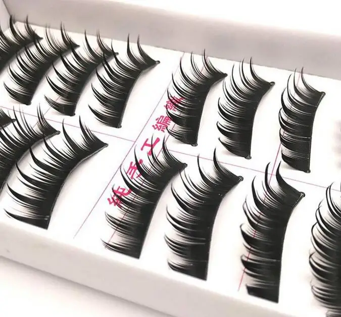 158 Natural eye tail tip thick TPYE DIY false eyelashes as handmade