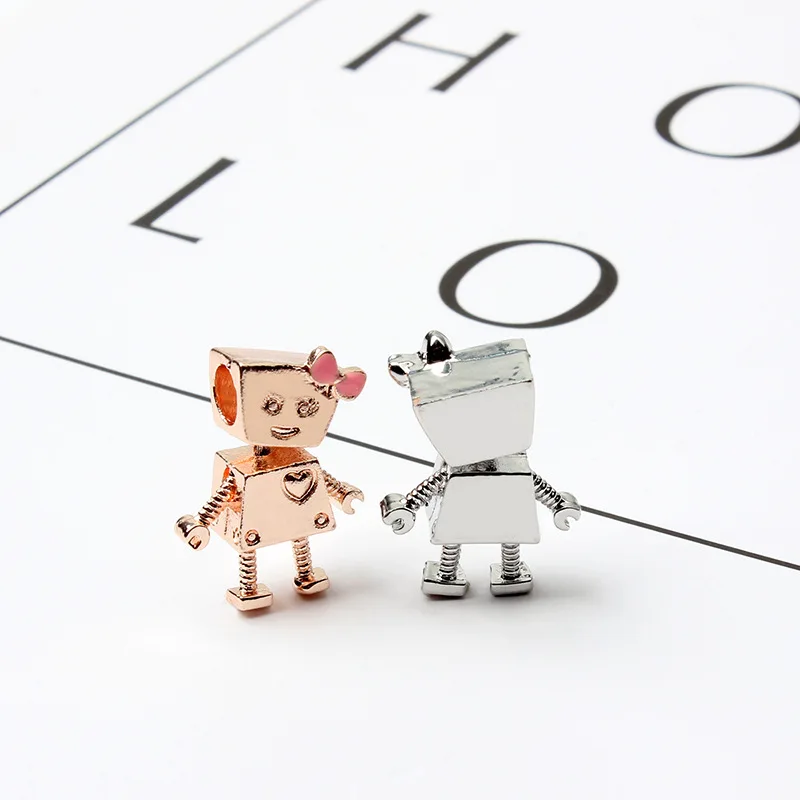 Женский браслет Bella Bot из металлического сплава с бусинами розового