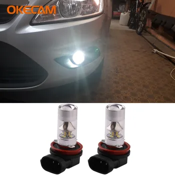 

2pcs H11 H8 100W 2835 20SMD LED Car Driving Fog Light Lamp DRL Bulb For Citroen C4 C4L C5 C2 Daytime Running Light Bulb 12V