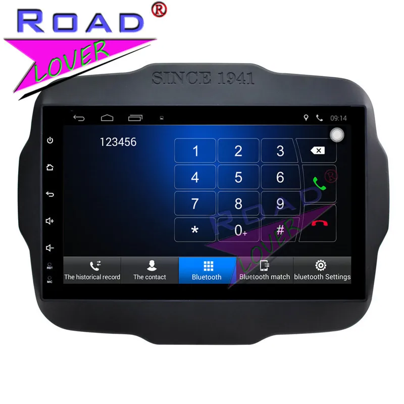 Clearance TOPNAVI Android 6.0 2G+32GB 9" Quad Core Car PC Media Center Player For Jeep Renegade 2016 Stereo GPS Navigation 2Din Video MP4 3