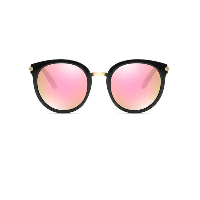 Korean tide network red polarized sunglasses Round face vintage sunglasses female