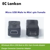 2022 al por mayor teléfono Micro USB macho a Mini 5pin adaptador hembra cargador conector convertidor adaptador envío gratis ► Foto 1/3
