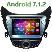 8” 2GB RAM Android 7.1.2 Quad Core 4G WiFi Car DVD Player Radio Stereo GPS Navi Screen For Hyundai Elantra Avante I35 2011-2013