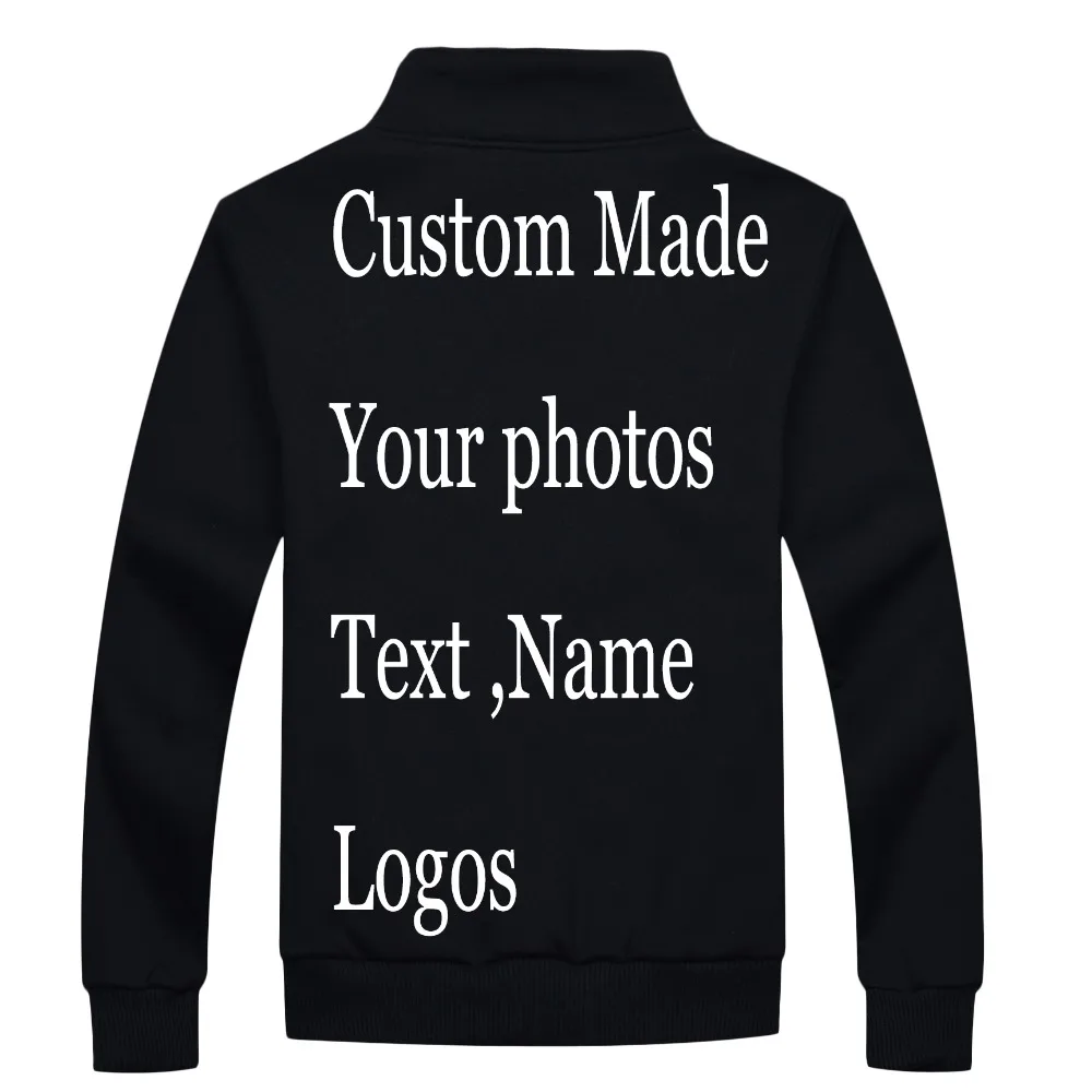 

Custom Print Jackets Heat transfer Embroidery Ditital Customized Made jaqueta Jacket Sweatshirt Personal DIY Logo Name design