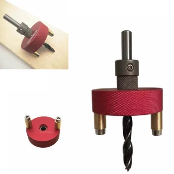 

high quality Joinery System Kit Vertical Hole Jig Puncher Drilling Guide Woodwork Locator Tenon Hole puncher