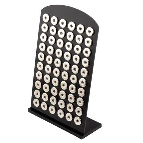 

P29 Newest Acrylic Snap Button Stands Display Detachable Set 18mm Snap Button Jewelry for 25pcs Or 60pcs snap button display