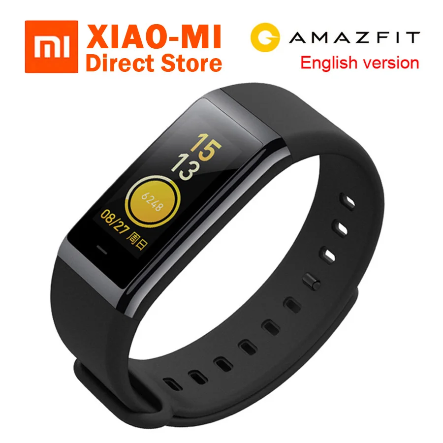 

English Version Xiaomi Amazfi Cor Smart Bracelet Sport Watch 5ATM Waterproof Smart Bracelet 1.23" Screen Bluetooth Touch Screen