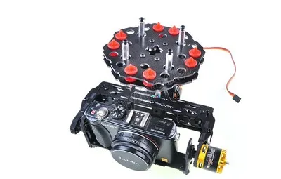 

Two-axis Brushless card camera Gimbal Kit w/Controller&Shock Absorber&Motors FPV