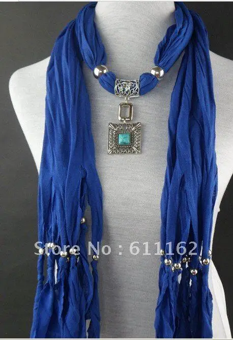 Узор носить кольцо сплав+ натуральный камень ожерелье шарф сплава кулон бабочки чистый цвет ожерелье шарф 50 шт