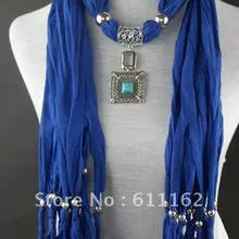 Узор носить кольцо сплав+ натуральный камень ожерелье шарф сплава кулон бабочки чистый цвет ожерелье шарф 50 шт