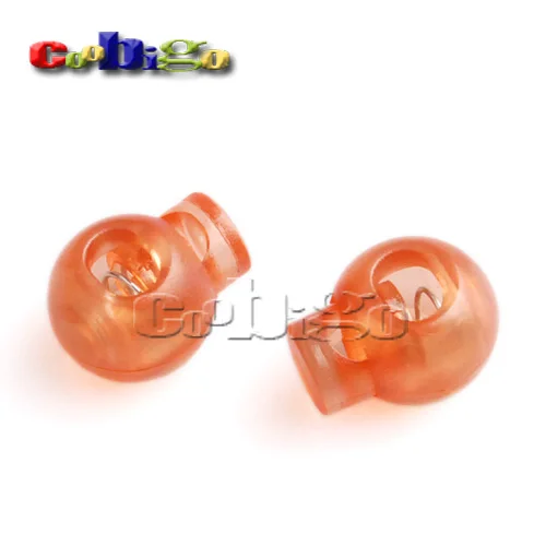 Orange 100pcs красочный шар круглый шнур замок рычажный зажим фиксаторы уход за кожей лица маска Пластик прозрачный Мороз Для украшения обуви веревка Комплектующие для самостоятельной сборки - Цвет: Orange