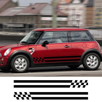 

Car Sides Stripe Stickers Auto DIY Vinyl Decals For Mini Cooper R56 R57 R58 R50 R52 R53 R59 R61 R60 F60 F55 F56 F54 Accessories