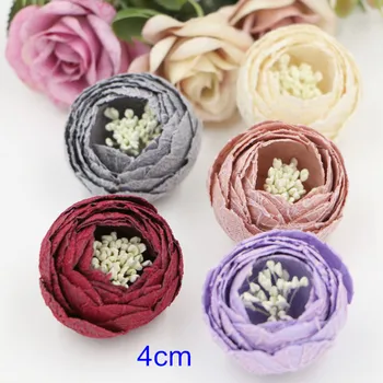 

10 pcs - 4cm Lace Flowers,3D Flowers Handmade Fabric Flowers,Wedding Bouquet Supplies,DIY Brooch Flowers,sew on embellishments