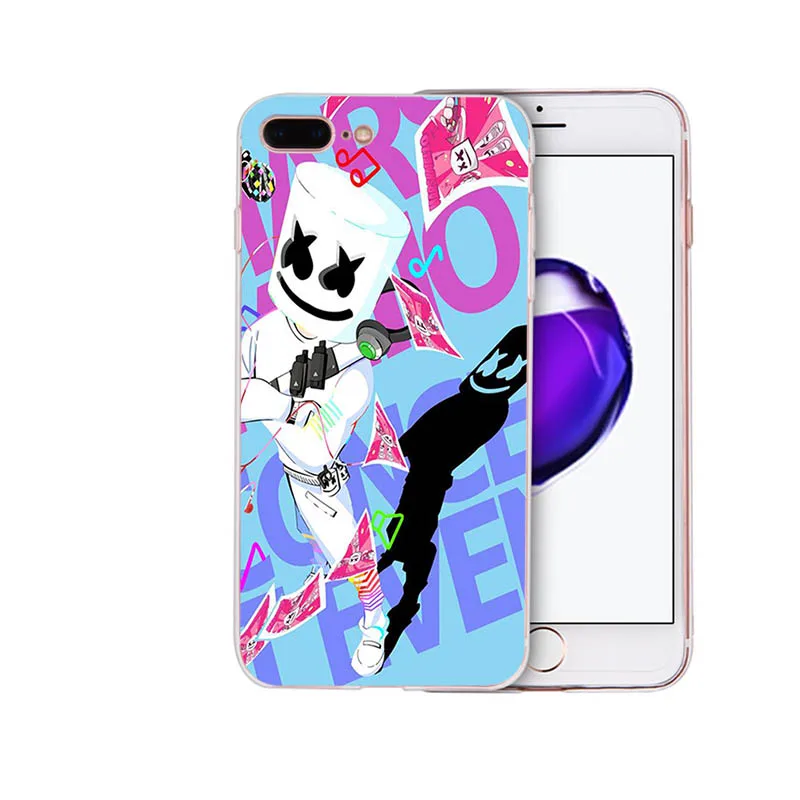 Мягкий силиконовый DJ Marshmello чехол для телефона marshmallow для iPhone 6 7 8 6s plus shell X XR XS MAX cover 5 5S se для TPU Apple Coque - Цвет: case 10